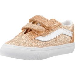 Buty VANS OLD SKOOL V GLITTER Pomarańczowy. Brązowe buty trekkingowe Vans, bez wzorów, z syntetyku, bez zapięcia. Za 261.99 zł.