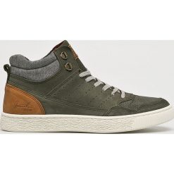Bullboxer - Buty. Zielone buty sportowe casual Bullboxer, bez wzorów, z gumy, z okrągłym noskiem, bez zapięcia. W wyprzedaży za 159.90 zł.