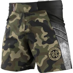 Spodenki do MMA męskie Extreme Hobby MILITARY. Zielone krótkie spodenki sportowe EXTREME HOBBY, m, bez wzorów, z elastanu. Za 189.00 zł.