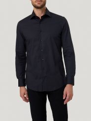 Pierre Cardin Koszula w kolorze czarnym rozmiar: 45. Niebieskie koszule Pierre Cardin, bez wzorów, bez kołnierzyka, bez ramiączek. Za 137.95 zł.