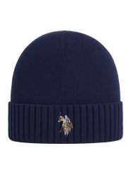 U.S. Polo Assn. Czapka w kolorze granatowym rozmiar: onesize. Niebieskie czapki zimowe U.S. Polo Assn., bez wzorów, z kaszmiru. Za 118.01 zł.