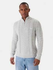 Tommy Jeans Sweter DM0DM22103 Écru Regular Fit. Swetry rozpinane Tommy Jeans, m, bez wzorów, z bawełny, bez kołnierzyka, bez ramiączek. Za 559.99 zł.