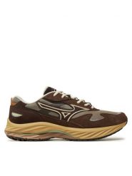 Mizuno Sneakersy Wave Rider 13 D1GA3309 Brązowy. Brązowe buty sportowe casual Mizuno, bez wzorów, z materiału, bez zapięcia. Za 389.99 zł.