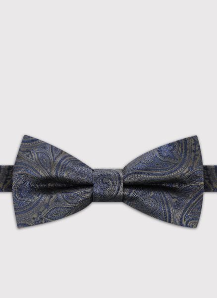 PAKO LORENTE - Żakardowa mucha męska. Niebieskie krawaty i muchy Pako Lorente, bez wzorów, z poliesteru. Za 99.99 zł.