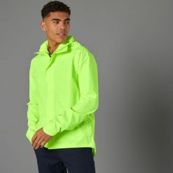 Kurtka Przeciwdeszczowa Na Rower Miejski 120 Ppe Męska. Żółte kurtki B'TWIN, l, bez wzorów, z materiału, bez kaptura. Za 119.99 zł.