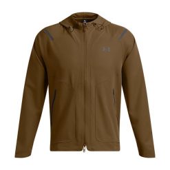 Kurtka wiatrówka męska Under Armour Unstoppable Left Chest Jacket. Czarne kurtki Under Armour, m, bez wzorów, z softshellu, bez kaptura. Za 340.99 zł.