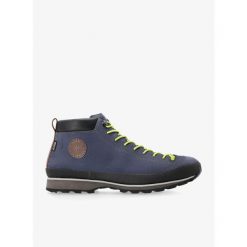 Buty outdoor męskie Lomer Bio Naturale Mid MTX. Niebieskie trekkingi LOMER, bez wzorów, bez zapięcia. W wyprzedaży za 449.99 zł.