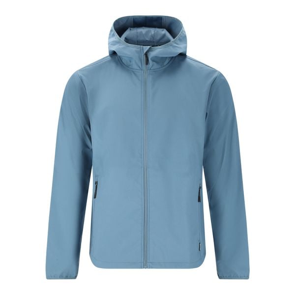 Windbreaker Whistler Luango. Niebieskie kurtki softshell WHISTLER, bez wzorów, z softshellu, bez kaptura. Za 253.00 zł.