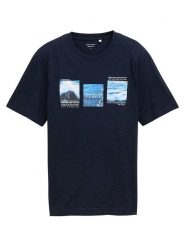 Tom Tailor Koszulka w kolorze granatowym rozmiar: XL. Niebieskie bezrękawniki Tom Tailor, xl, bez wzorów, z bawełny, bez kołnierzyka, bez ramiączek. Za 32.90 zł.
