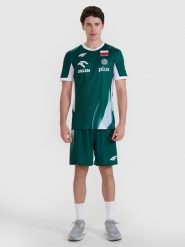 4F Spodenki meczowe replika męskie 4F x Polska Siatkówka - zielone XL. Zielone krótkie spodenki sportowe 4F, l, bez wzorów, z dzianiny. Za 189.99 zł.
