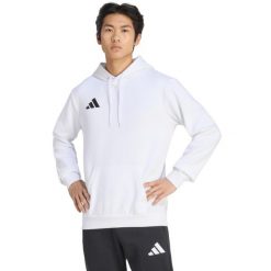 Bluza męska adidas Entrada 26 Hoody. Białe bluzy z kapturem Adidas, m, bez wzorów, z bawełny, z kapturem. Za 134.99 zł.