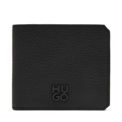 Portfel męski HUGO. Czarne portfele Hugo, bez wzorów. Za 369.99 zł.