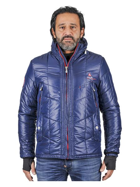 Peak Mountain Kurtka pikowana "Capa" w kolorze niebieskim rozmiar: XL. Niebieskie kurtki Peak Mountain, xl, bez wzorów, bez kaptura. Za 175.26 zł.