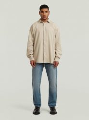 G-Star Koszula - Regular fit - w kolorze beżowym rozmiar: XXL. Brązowe koszule G-Star, xxl, bez wzorów, z bawełny, bez kołnierzyka, bez ramiączek. Za 135.49 zł.