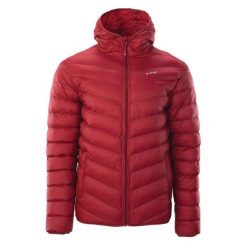 Kurtka męska zimowa Hi-Tec Salrin - czerwona, Rozmiar XL. Czerwone kurtki Hi-tec, na zimę, m, bez wzorów, z nylonu, bez kaptura. Za 144.99 zł.