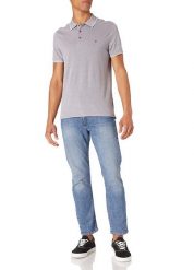 WRANGLER SS REFINED POLO MĘSKI T-SHIRT TORNADO GREY W7MDK570C 112131914. Szare koszulki polo Wrangler, m, bez wzorów, bez kołnierzyka, bez ramiączek. Za 99.99 zł.