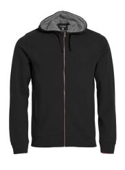 Clique Classic Hoody Full Zip bluza z kapturem na zamek – black. Czarne bluzy z kapturem CLIQUE, m, bez wzorów, z bawełny, z kapturem. Za 233.08 zł.