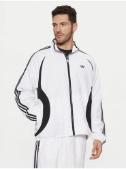 Adidas Bluza adicolor Teamgeist JP1116 Biały Regular Fit. Białe bluzy Adidas, l, bez wzorów, z syntetyku, bez kaptura. Za 239.99 zł.