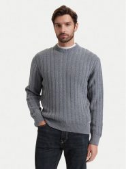 BOSS Sweter Arakingo 50565119 Szary Relaxed Fit. Szare swetry rozpinane Boss, m, bez wzorów, z bawełny, bez kołnierzyka, bez ramiączek. Za 799.99 zł.