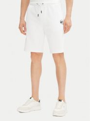KARL LAGERFELD Szorty sportowe 705014 552900 Biały Regular Fit. Białe krótkie spodenki sportowe KARL LAGERFELD, m, bez wzorów, z bawełny. Za 569.99 zł.