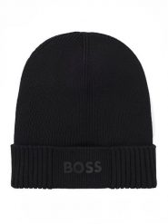 Hugo Boss Underwear Czapka beanie w kolorze czarnym rozmiar: onesize. Czarne czapki zimowe Hugo Boss Underwear, bez wzorów, z wełny. Za 188.95 zł.