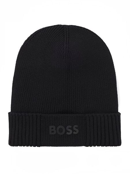 Hugo Boss Underwear Czapka beanie w kolorze czarnym rozmiar: onesize. Czarne czapki zimowe Hugo Boss Underwear, bez wzorów, z wełny. Za 188.95 zł.