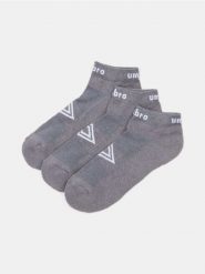 Skarpetki z nadrukiem Umbro 3 pack - szary. Szare skarpety Sinsay, bez wzorów. Za 19.99 zł.