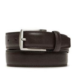 Pasek GINO ROSSI. Brązowe paski Gino Rossi, bez wzorów. Za 119.99 zł.