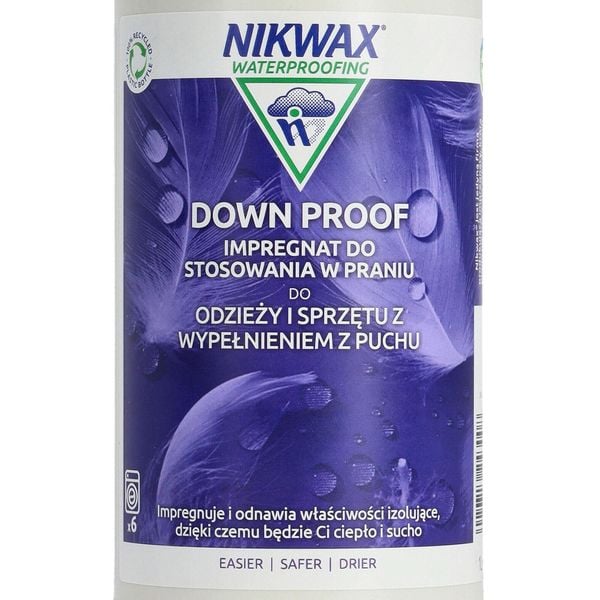 Impregnat Nikwax Down Proof 1 L. Buty trekkingowe Nikwax, bez wzorów, bez zapięcia. Za 105.00 zł.