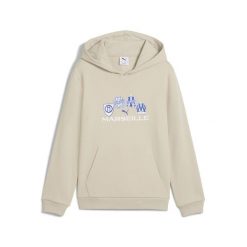 Młodzieżowa bluza z kapturem FtblCulture Olympique Marsylia PUMA. Brązowa bluzy z kapturem Puma, m, bez wzorów, z kapturem. Za 239.00 zł.