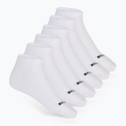 Skarpety męskie SKECHERS Non Terry Low Cut 6. Białe skarpety Skechers, bez wzorów. Za 52.99 zł.