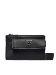 Guess Saszetka HMMISL P6491 Czarny. Czarne torby na ramię Guess, z aplikacjami, ze skóry, bez dodatków. Za 284.99 zł.