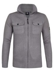 Petrol Industries Sweter w kolorze szarym rozmiar: L. Szare swetry nierozpinane Petrol Industries, l, bez wzorów, bez kołnierzyka, bez ramiączek. Za 195.95 zł.