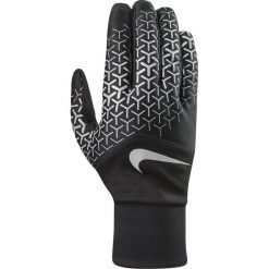 Nike Rękawiczki męskie Printed Dri-fit Tempo 360 Run Gloves czarno-srebrne r. L. Rękawiczki marki Nike. Za 121.68 zł.