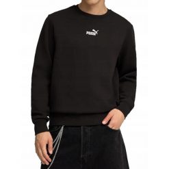 Bluza na co dzień Męska Puma Sportowa Bawełniana Bez Kaptura. Czarne bluzy bez kaptura Puma, m, bez wzorów, z bawełny, bez kaptura. Za 199.00 zł.