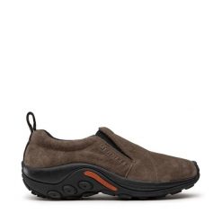 Półbuty Merrell. Brązowe eleganckie półbuty Merrell, bez wzorów, bez obcasa, bez zapięcia. Za 259.99 zł.