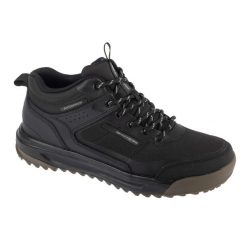 Buty trekkingowe męskie, Urban Street Hiker. Czarne buty trekkingowe Skechers, bez wzorów, bez zapięcia. Za 449.99 zł.