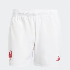 Spodenki do rugby ADIDAS Francuska Reprezentacja Rugby XV de France. Szorty Adidas, l, bez wzorów, z tkaniny, sportowe. Za 209.99 zł.