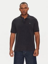 Guess Polo M5GP05 KCSG1 Granatowy Regular Fit. Niebieskie koszulki polo Guess, m, z aplikacjami, z bawełny, bez kołnierzyka, bez ramiączek. Za 219.99 zł.