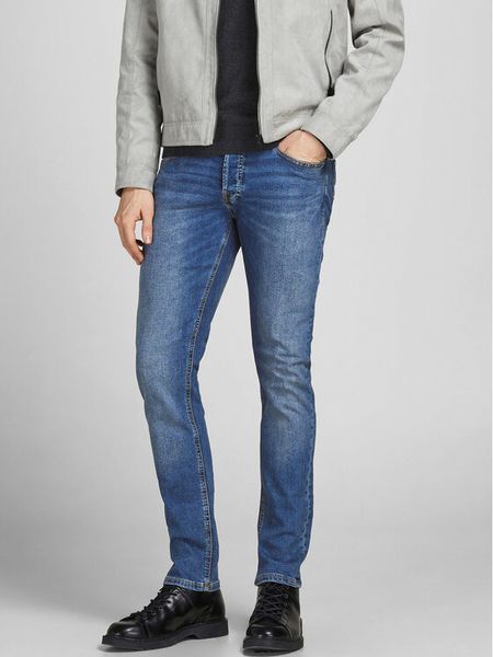 Jack & Jones Jeansy Glenn 12184473 Niebieski Slim Fit. Niebieskie jeansy Jack & Jones, m. Za 134.99 zł.