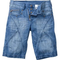 Bermudy dżinsowe Regular Fit bonprix niebieski "medium bleached used". Jeansy marki Under Armour. Za 44.99 zł.