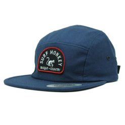 Czapka Trucker - Płaski Daszek - Jockey / Jeden Rozmiar (Granatowa). Niebieskie czapki z daszkiem SURF MONKEY, bez wzorów. Za 179.95 zł.