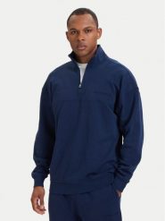 Tommy Hilfiger Bluza Essential UM0UM03909 Granatowy Regular Fit. Niebieskie bluzy Tommy Hilfiger, m, bez wzorów, z bawełny, bez kaptura. Za 329.99 zł.