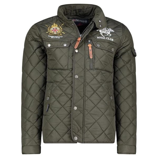 Kurtka męska Geographical Norway BELIFICIO MEN 001 khaki (WY4492H/GN-KAKI). Zielone kurtki Geographical Norway, m, bez wzorów, z materiału, bez kaptura. Za 189.00 zł.