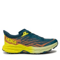 Buty do biegania Hoka. Niebieskie buty do biegania HOKA, bez wzorów, bez zapięcia, do biegania. Za 649.99 zł.