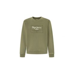 Bluza Pepe Jeans Simon. Brązowe bluzy Pepe Jeans, m, bez wzorów, z jeansu, bez kaptura. W wyprzedaży za 316.05 zł.