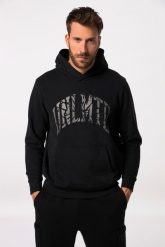 Męska Bluza z kapturem fitness bluza nadruk na piersi kieszeń kangurka. Czarne bluzy z kapturem JAY-PI, m, bez wzorów, z bawełny, z kapturem. Za 279.99 zł.