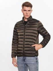 Guess Kurtka puchowa M1RL47 WDQ50 Brązowy Comfort Fit. Brązowe kurtki Guess, m, z aplikacjami, z puchu, bez kaptura. Za 539.99 zł.