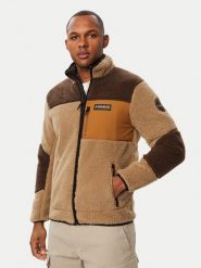 Napapijri Polar Yupik NP0A8AZU Beżowy ciemny Regular Fit. Brązowe bluzy z polaru Napapijri, m, bez wzorów, z polaru, bez kaptura. Za 879.99 zł.