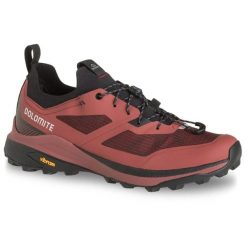 Buty męskie Dolomite NIBELIA OCHRE RED. Czerwone buty turystyczne Dolomite, bez wzorów, z gumy, bez zapięcia, trekkingowe. Za 719.99 zł.